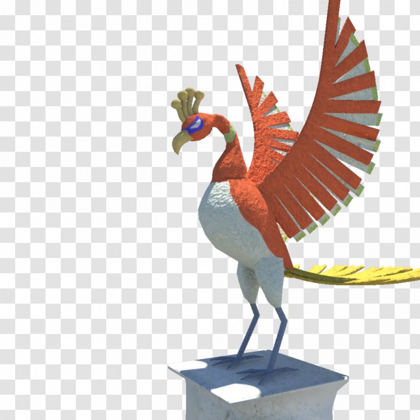 Ho-Oh 3D Computer Graphics Statue Modeling - Figurine - Material Transparent PNG