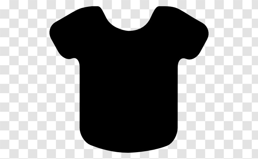 Sleeve T-shirt Shoulder White Font - Black M Transparent PNG