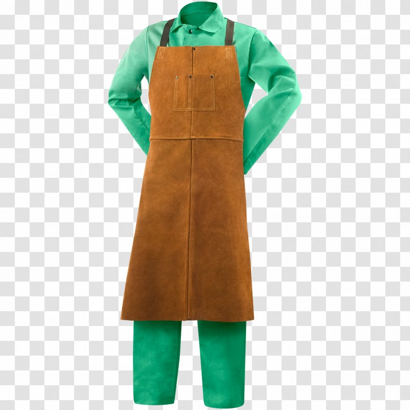 Apron Welding Bib Leather Cowhide - Textile Transparent PNG