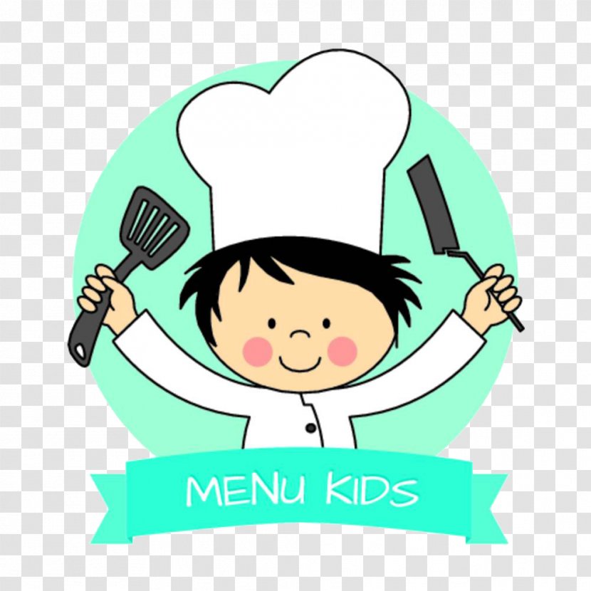 Take-out Hamburger Chicken Fingers Kids Meal Menu - Frame - A Chef With Kitchen Utensils Transparent PNG