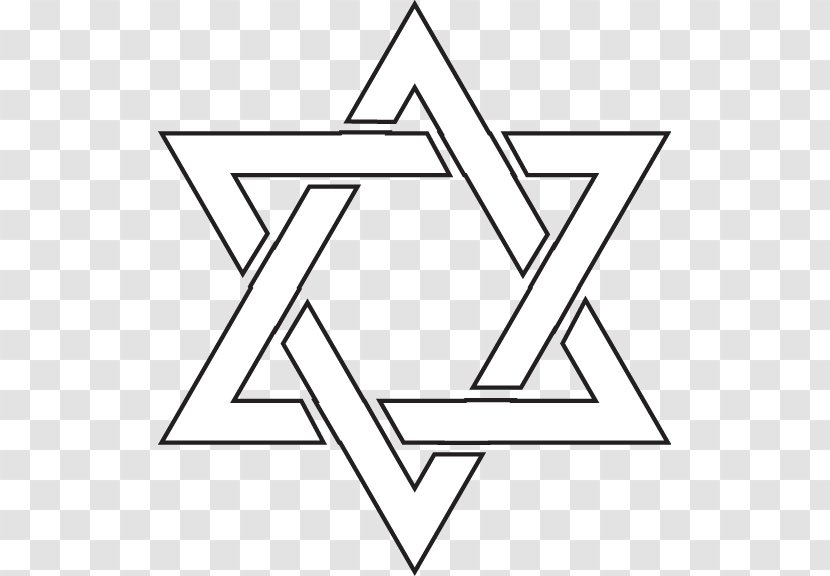 Star Of David Judaism Illustration - Flat Design - Cliparts Transparent PNG