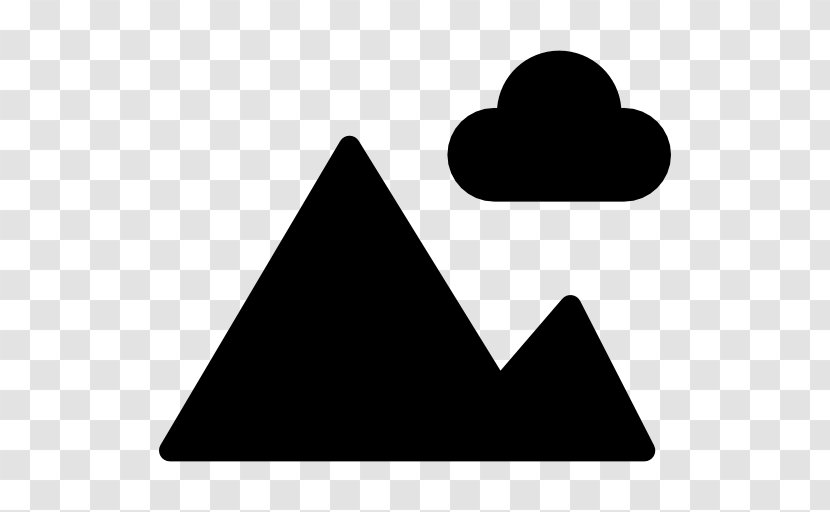 Photography Symbol - Multipeaked Mountains Transparent PNG