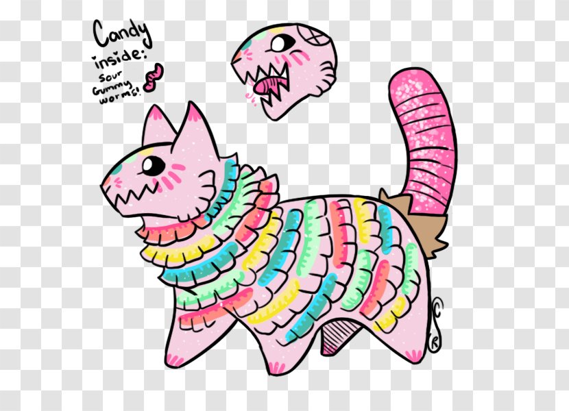 Cat Character Pink M Clip Art Transparent PNG