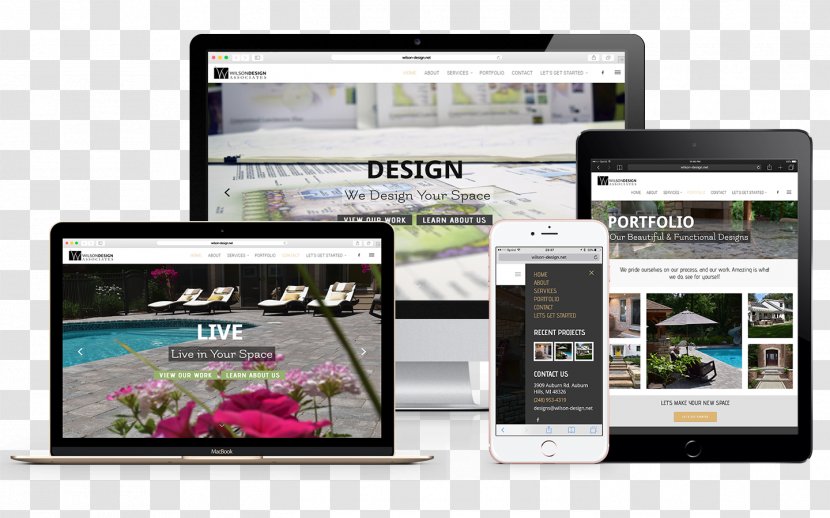 Wilson Design Associates Responsive Web Advertising Agency - Gadget - Display Device Transparent PNG