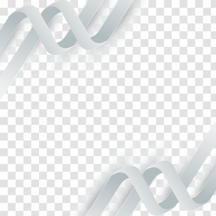 White Brand Pattern - Black - Vector Curly Background Transparent PNG