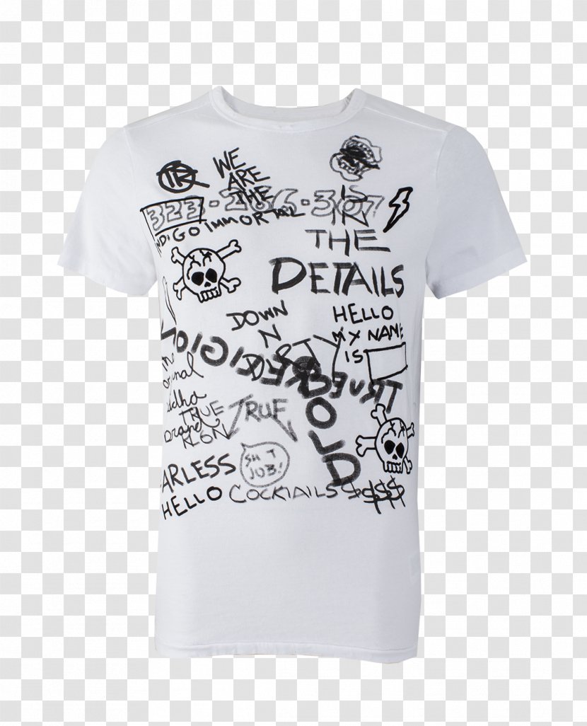 Printed T-shirt White Clothing Jersey - Sneakers Transparent PNG