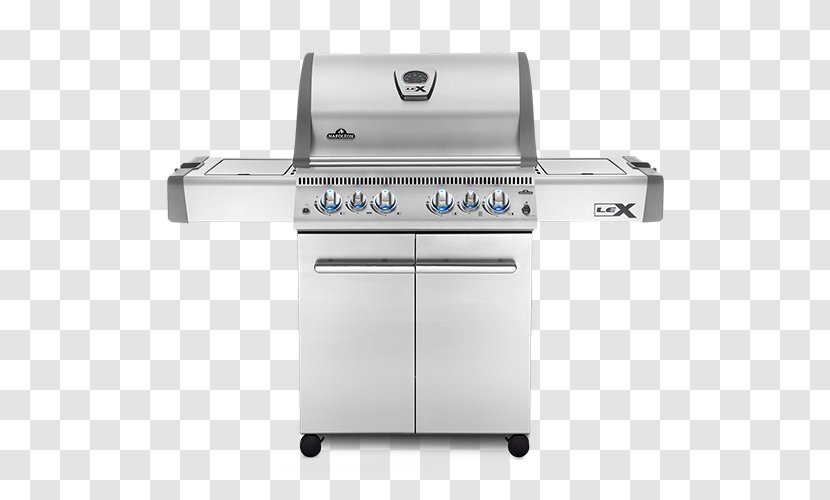 Barbecue Napoleon Grills LEX 485 Gas Burner Natural Propane - Rotisserie - Steel Grill Transparent PNG