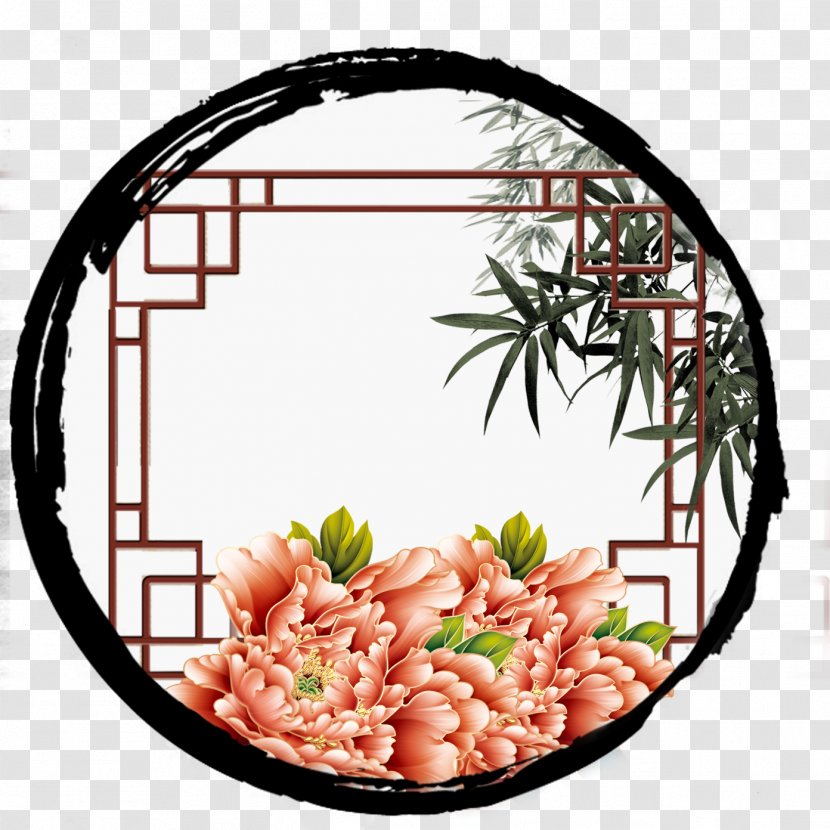 Chinoiserie Circle - Commodity - Window Views Transparent PNG