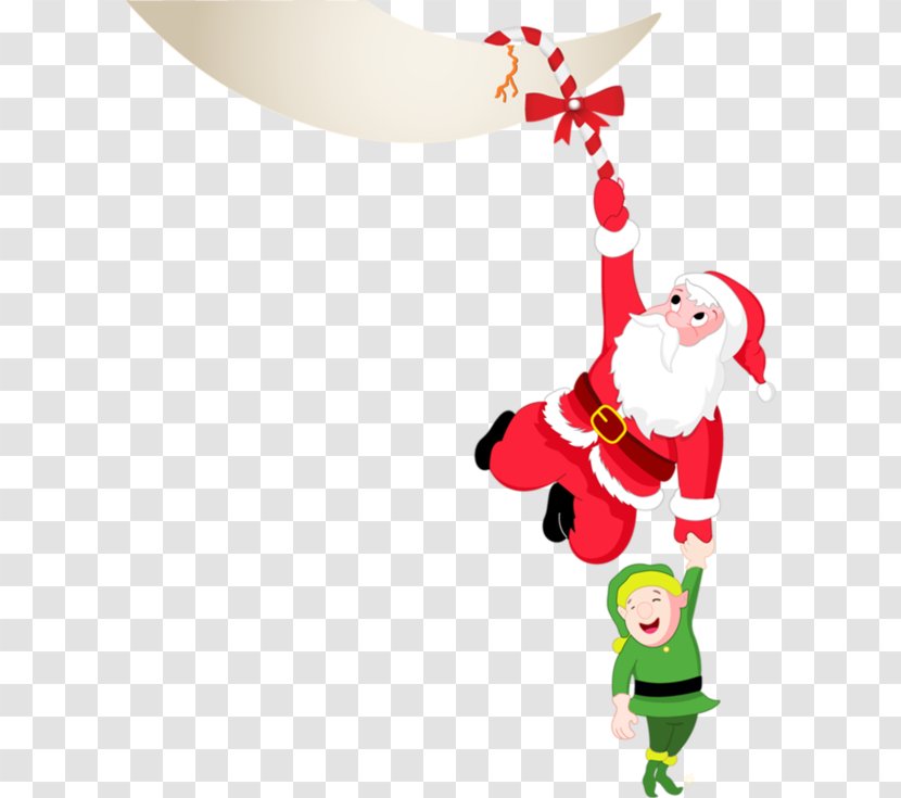Santa Claus Pxe8re Noxebl Reindeer Christmas Ornament - Red Transparent PNG