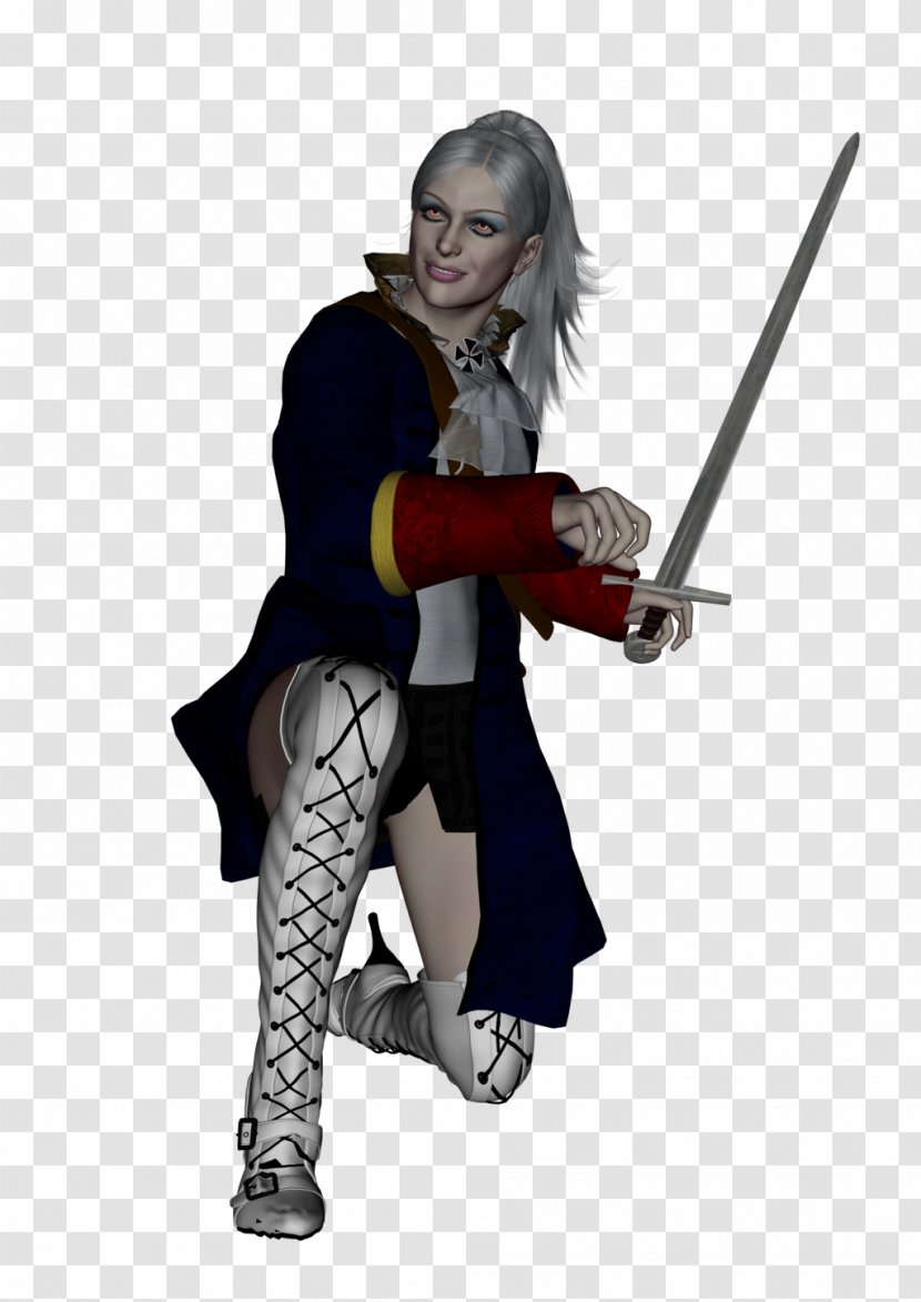 Weapon Sword Costume Character Fiction - Warrior Transparent PNG