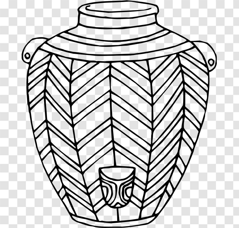 Line Art Drawing Vase Clip Transparent PNG