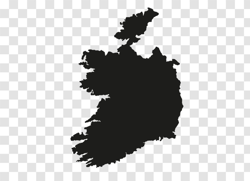 Republic Of Ireland Vector Graphics Illustration Blank Map - World Transparent PNG