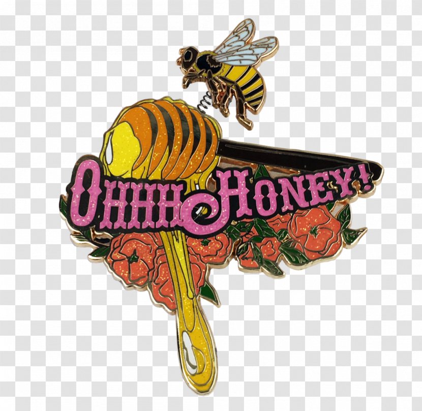 Honey Bee Lapel Pin Moving Parts - Oh Transparent PNG