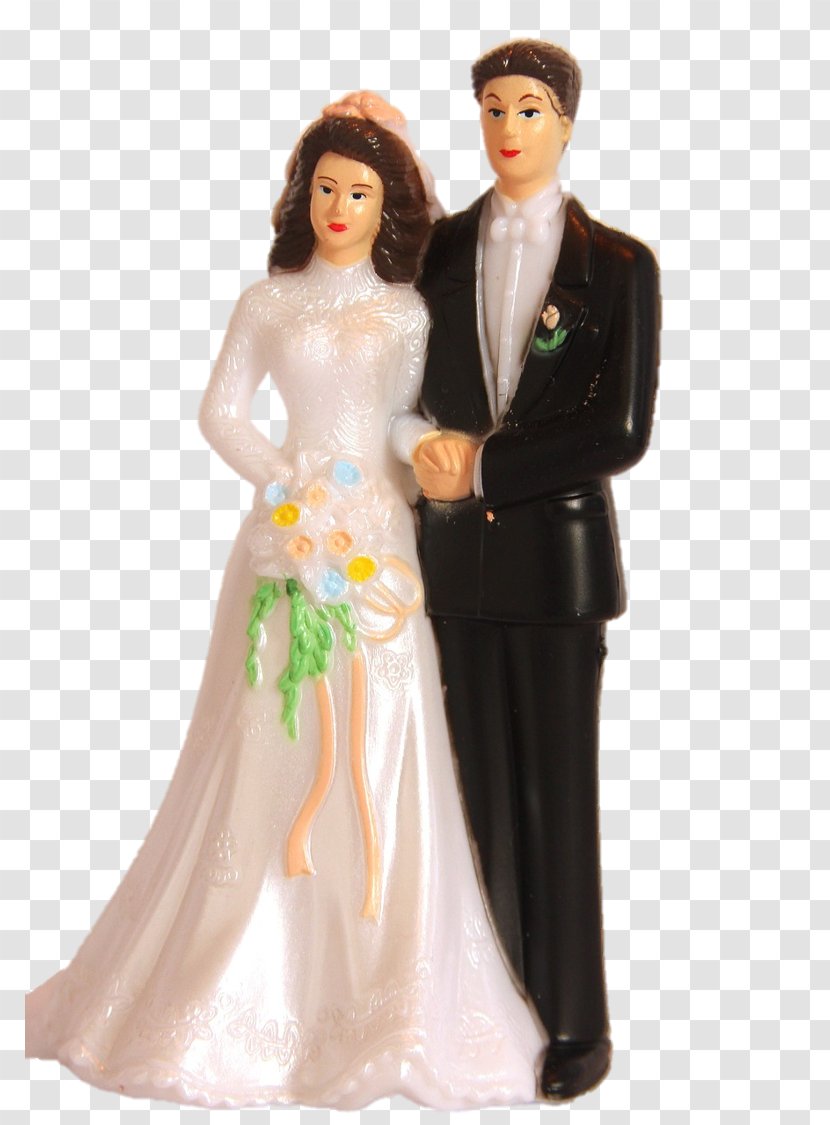 Wedding Cake Topper Marriage Bride - Gown Transparent PNG