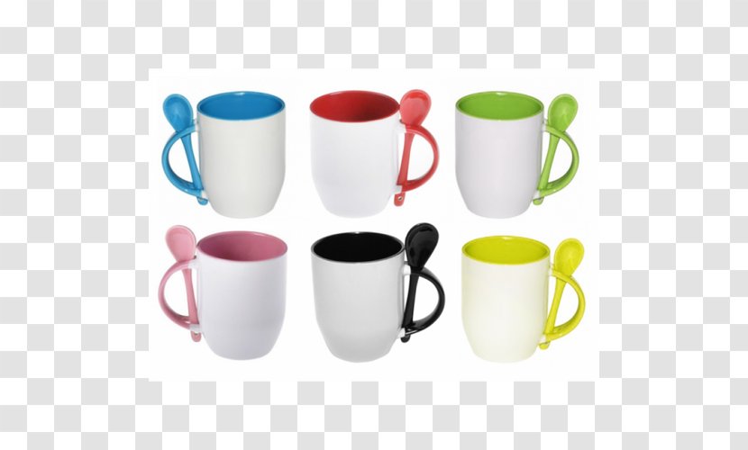 Mug Spoon Ceramic Handle Stemware - Tableware Transparent PNG