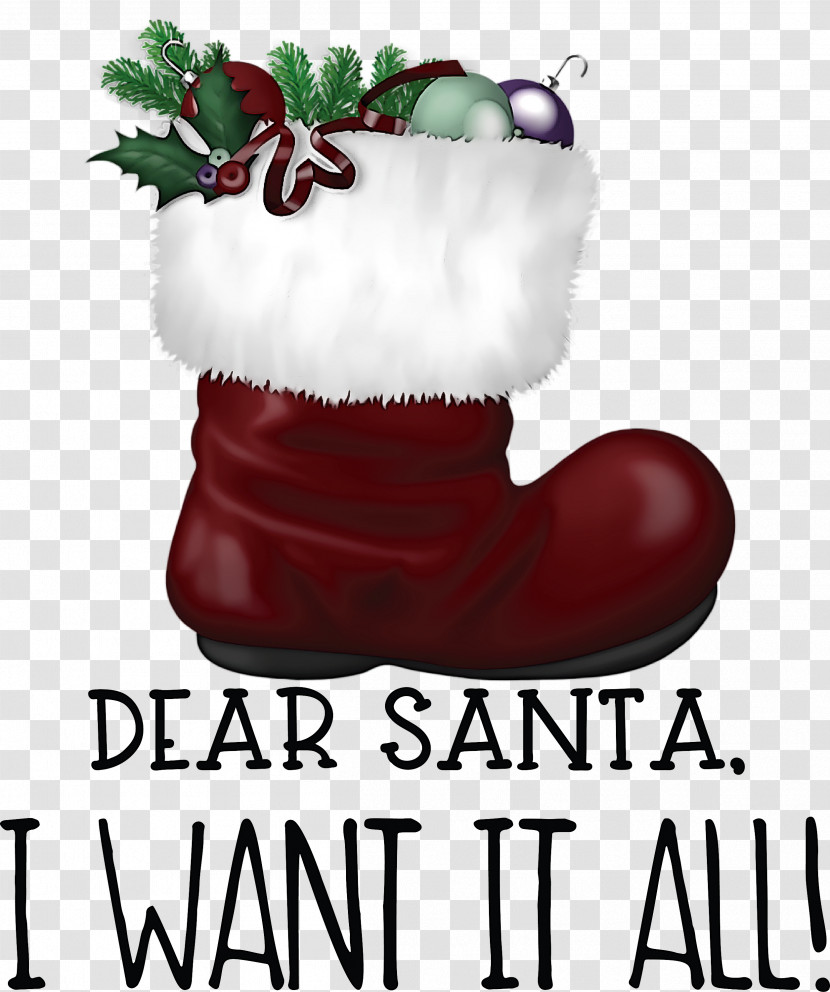 Dear Santa Christmas Transparent PNG