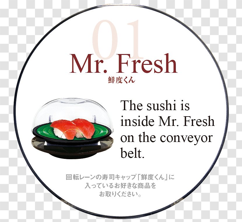 Tableware Eye Font - Sushi Plate Transparent PNG