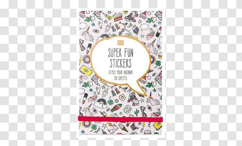 Sticker Notebook Paper Label - Summer Transparent PNG