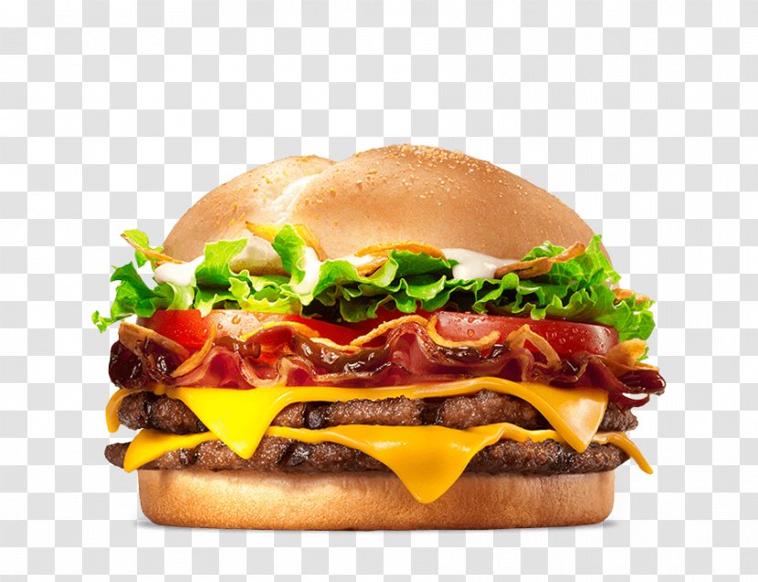 Whopper Hamburger Big King Chophouse Restaurant Cheeseburger - Patty - Bacon Transparent PNG