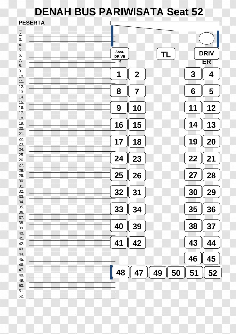 Bus Document Tourism Tourist Attraction - Number Transparent PNG