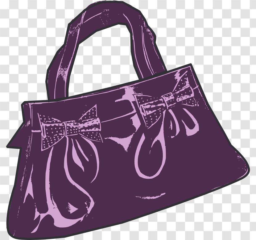 Handbag Clip Art Shoulder Bag M Purple - Purses Graphic Transparent PNG