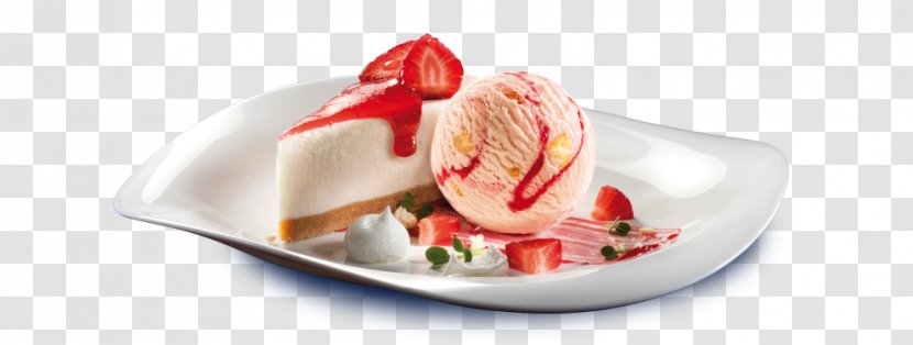 Ice Cream Flavor Garnish Dish Recipe - Frozen Dessert - Strawberry Transparent PNG