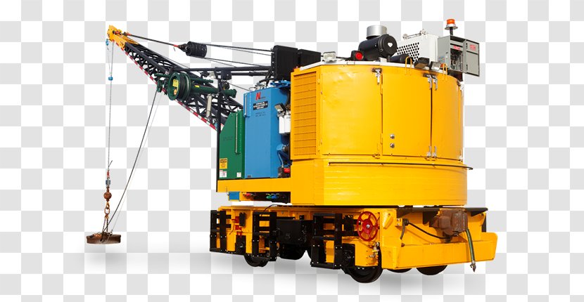 Crane Rail Transport Machine Track Railroad Tie - Maintenance Transparent PNG