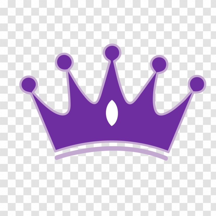Crown Princess Wall Decal Tiara - Violet Transparent PNG