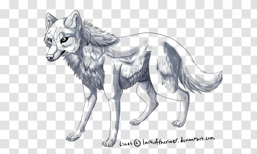 DeviantArt Gray Wolf Work Of Art Sketch - Fiction - Line Transparent PNG