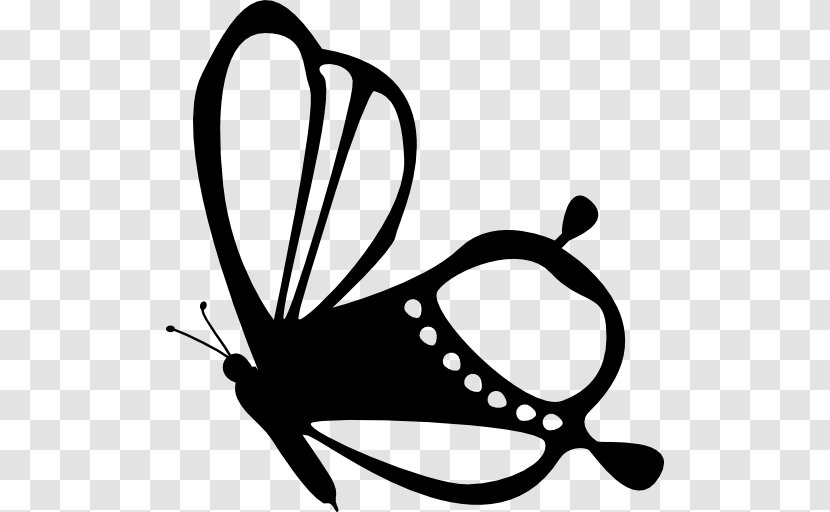 Butterfly - Monochrome - Icon Design Transparent PNG