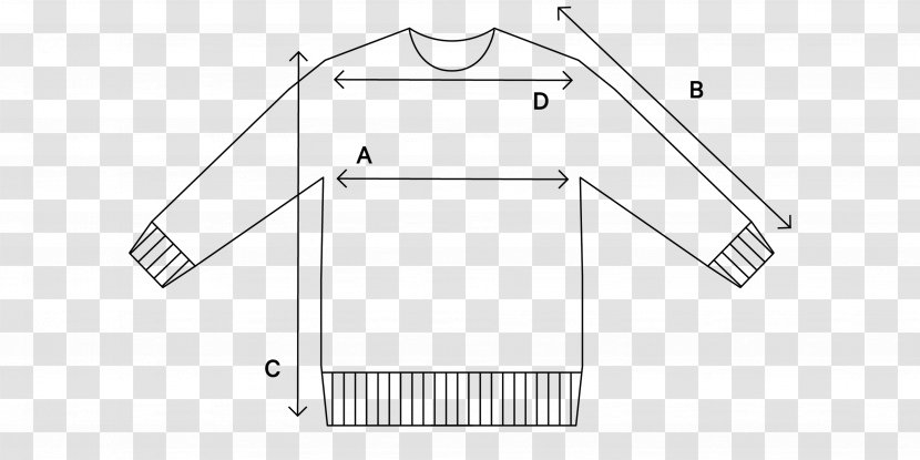 Sleeve Sweater Hoodie Crew Neck Bluza - Diagram - Shirt Transparent PNG