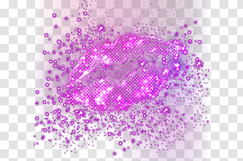 Light Lip Purple - Glitter - Lipstick Transparent PNG