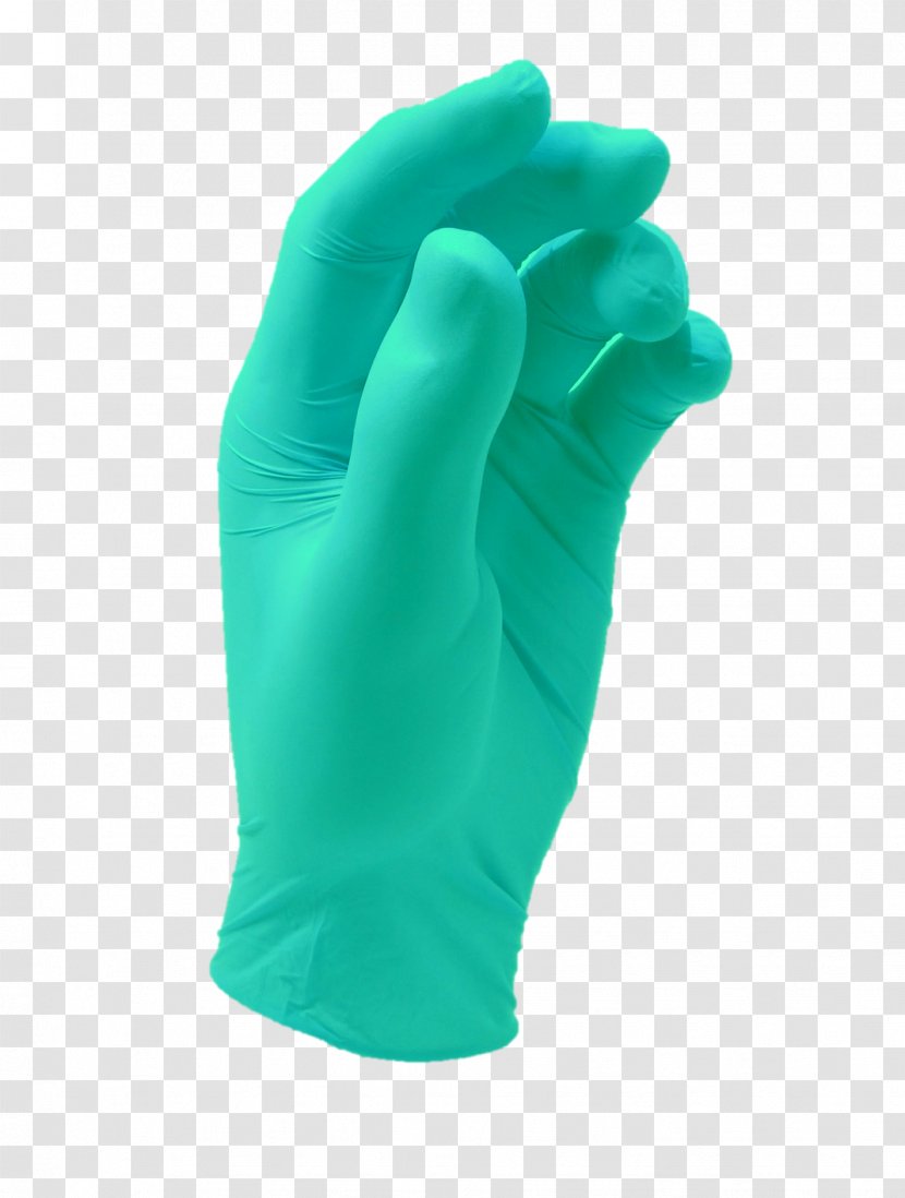 Finger Medical Glove Turquoise - Dental Hygienist Transparent PNG
