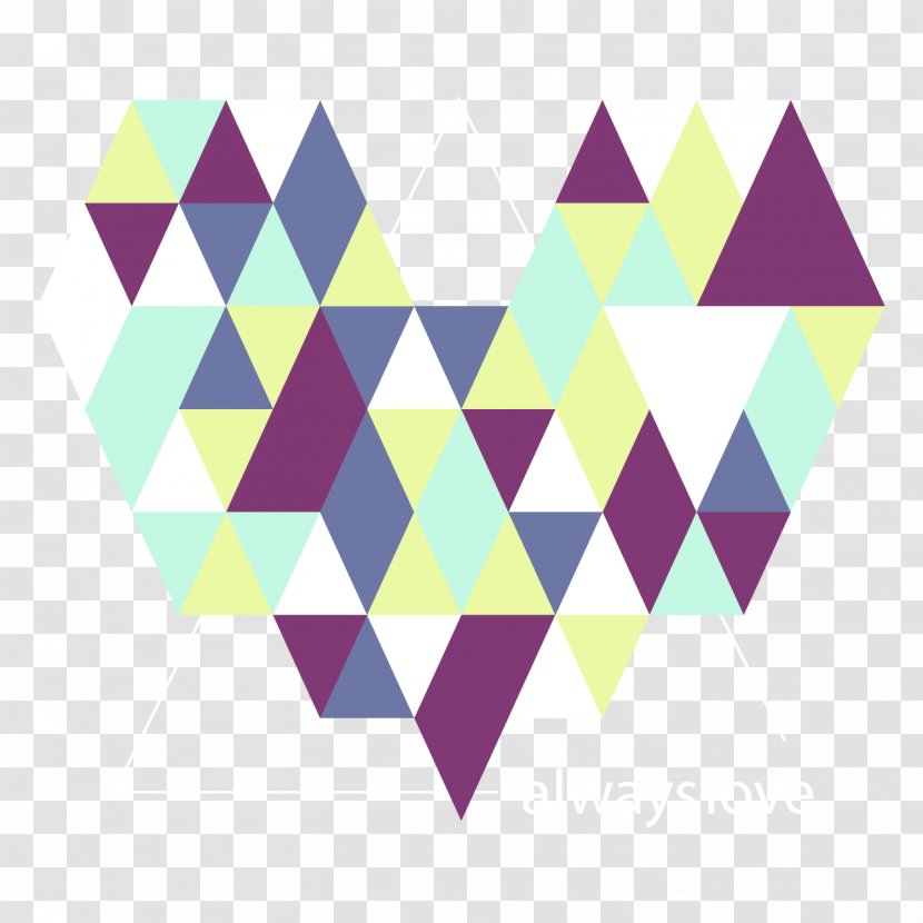 Triangle Center Euclidean Vector - Heart - Abstract Transparent PNG
