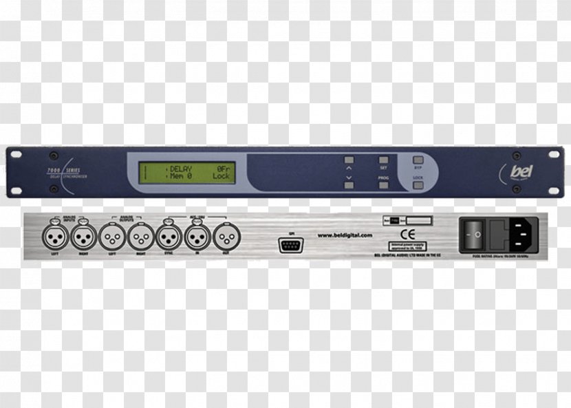 Audio FM Broadcasting System 19-inch Rack - Signal Processing - Vector Brochure Transparent PNG