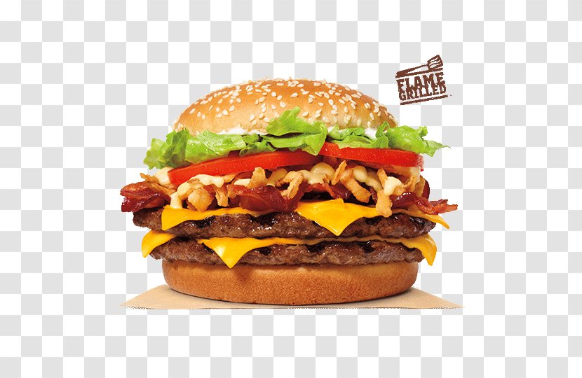 Whopper Hamburger Cheeseburger Big King Bacon - Buffalo Burger Transparent PNG