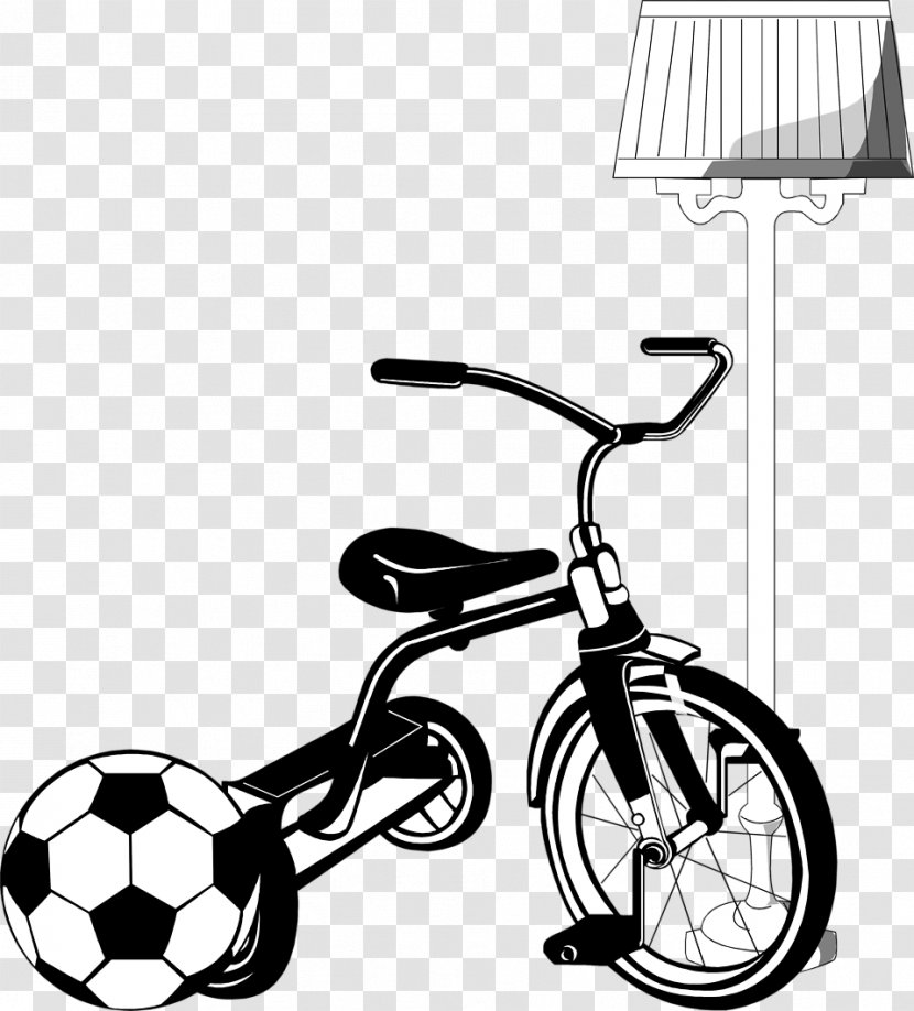 Clip Art: Transportation Tricycle Bicycle Art - Accessory Transparent PNG