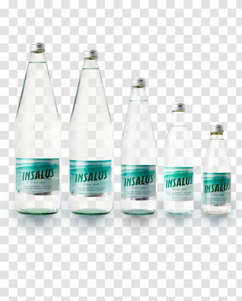Mineral Water Glass Bottle Agua De Insalus SA Fizzy Drinks - Drinking - Botella Transparent PNG