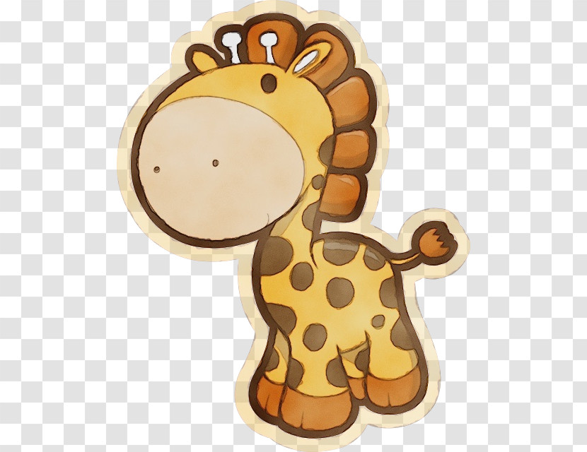 Baby Giraffes Cuteness Cartoon Drawing Transparent PNG