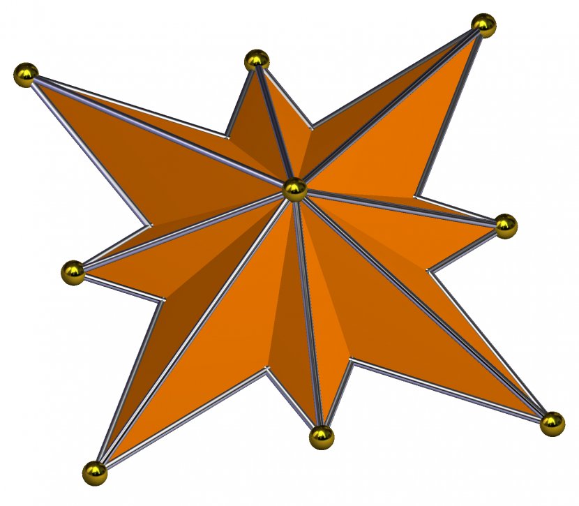 Bipyramid Triangle Polyhedron Face - Yellow - Pyramid Transparent PNG