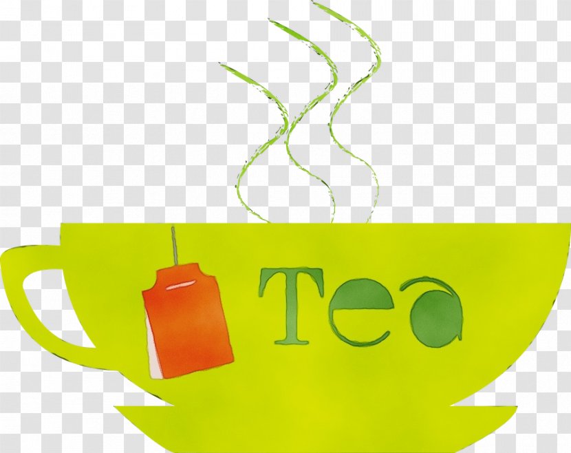 Green Yellow Text Cup Drinkware - Logo Mug Transparent PNG