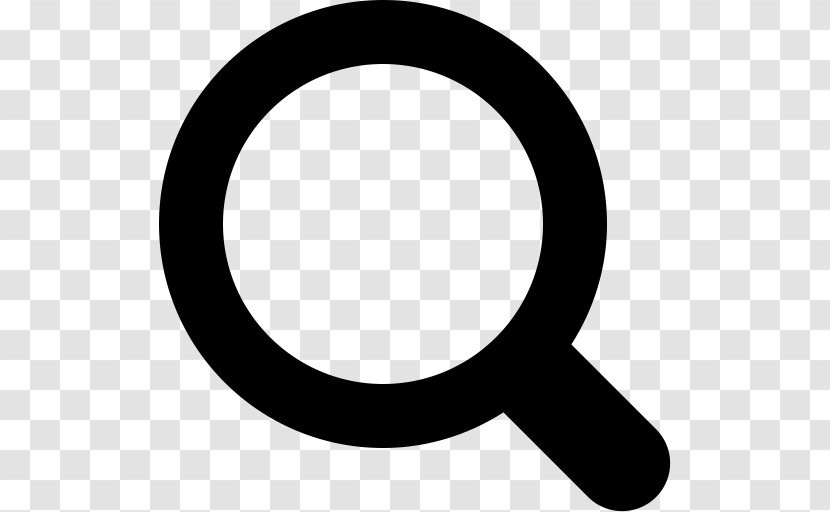 Magnifying Glass - Black And White - Computer Font Transparent PNG