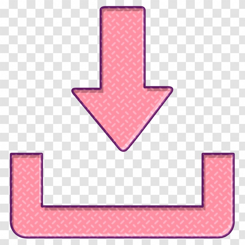 File Icon Web Download Button - Symbol Pink Transparent PNG