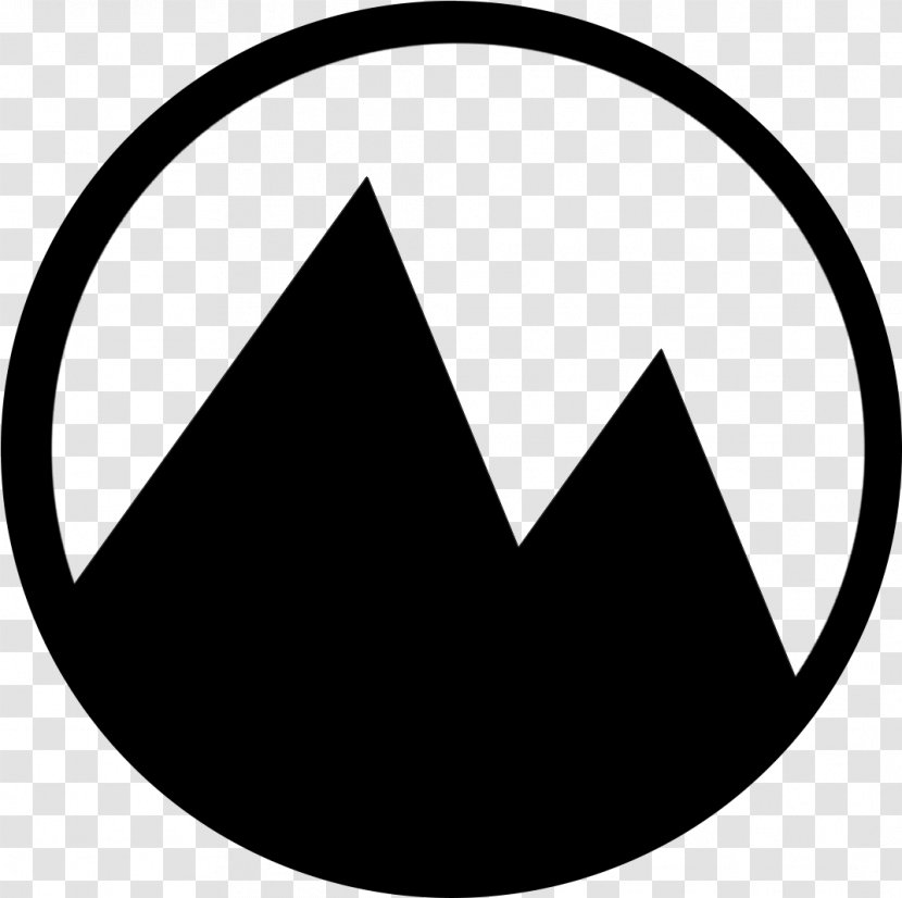 Circle Background - Triangle - Blackandwhite Symbol Transparent PNG