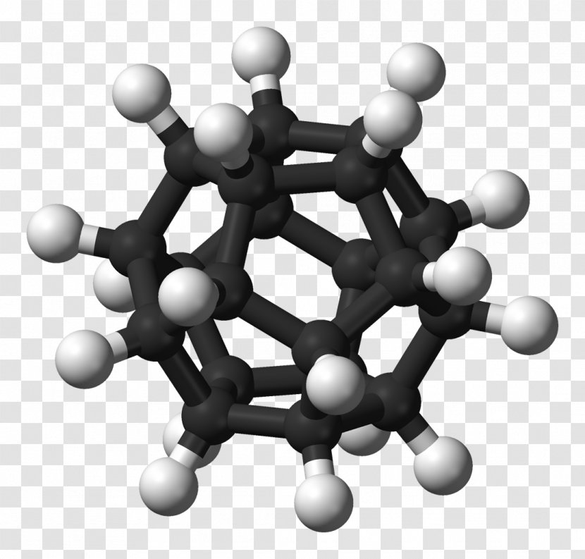 Platonic Solid Hydrocarbon Chemistry Molecule - Silhouette Transparent PNG