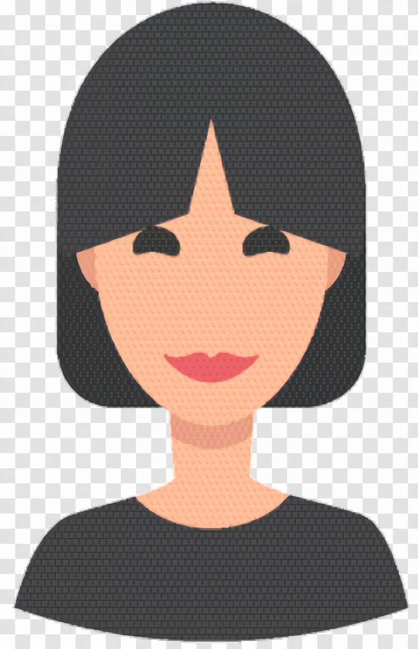 Park Cartoon - Face - Smile Black Hair Transparent PNG