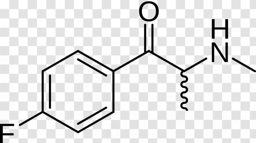 Mephedrone Flephedrone Cathinone 4'-Methyl-α-pyrrolidinopropiophenone Methylone - Research Chemical - Black And White Transparent PNG