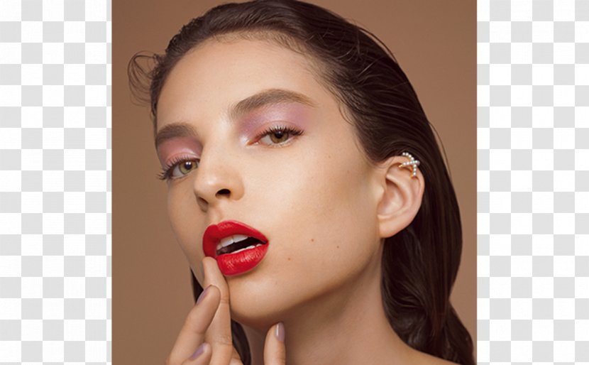 Eyelash Lip Gloss Eye Liner Shadow Lipstick - Chin Transparent PNG