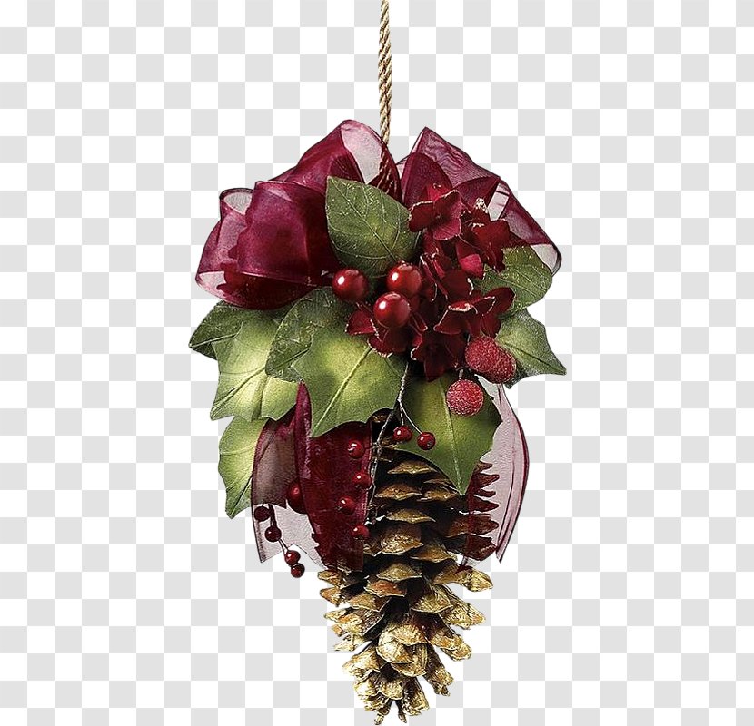 Conifer Cone Pine Christmas Decoration - Gift Transparent PNG