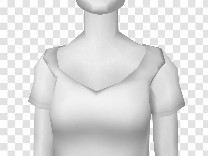Blouse Shoulder Collar Dress - White Transparent PNG